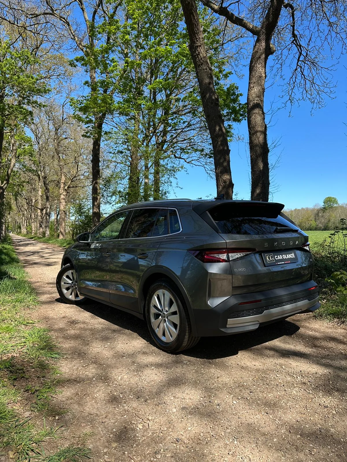Skoda Elroq achterzijde hoekig