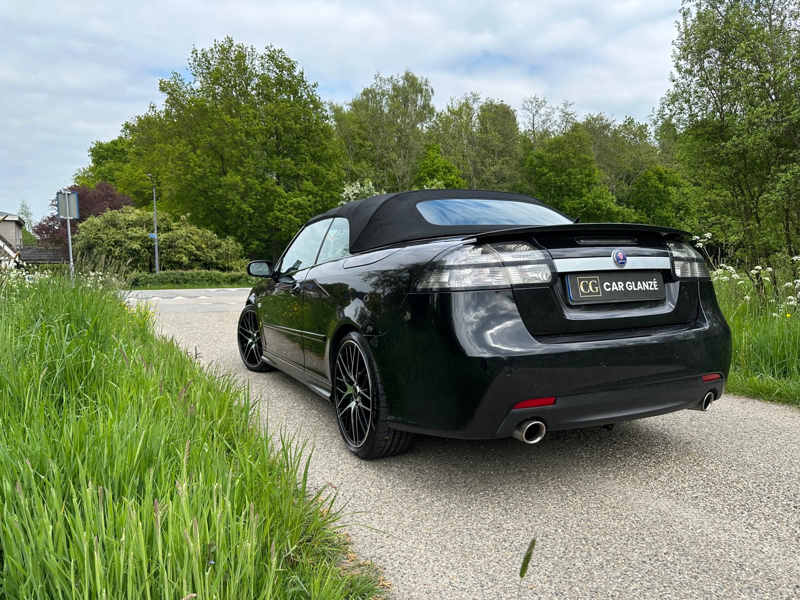Saab 9-3 Cabriolet achterzijde close-up